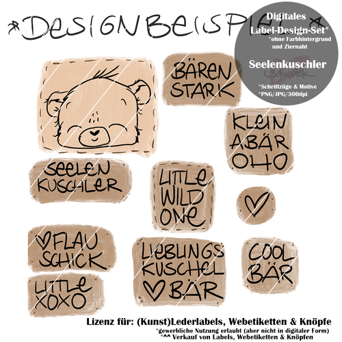 Seelenkuschler Digitales Label Design Set